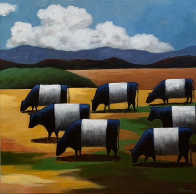 PETE GROVES -  Cows in Red Hills (Extra Images have different sizes and prices)