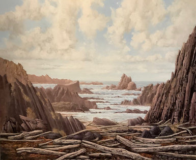 Greg Jorgenson  - Myrtle and Sassafrass logs, Tarkine, West Coast Tasmania