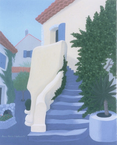 Anne Marie Graham - Travel Paintings - Steps, Ventebrun 1999