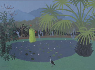 Anne Marie Graham - Lotus Pond with Bird 2009
