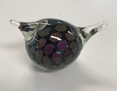 Sean O'Donoghue - Dichroic Glass Swirl Design Bird - WAS $70  NOW $50