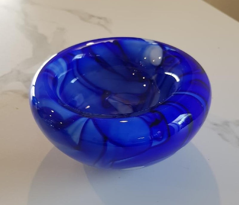 Cane Bowl - PW09 Small Cobalt Blue - WAS $220  NOW $155