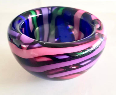 Cane Bowl PW 11 Blue Purple Pink - WAS $220  NOW $155