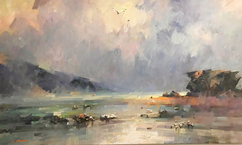 David Chen - Sorrento Beach - WON BEST OIL PRIZE AT CAMBERWELL ART SHOW 2022 - SOLD