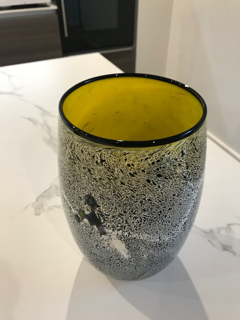 Desert Night - DN3  Medium Vase Yellow inside  - WAS $275  NOW $195