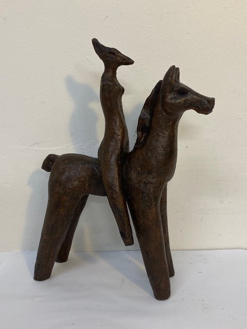 Standing Tall Rider & Horse - SOLD