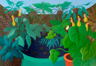 Anne Marie Graham - Tropical Foliage over Pond 2008