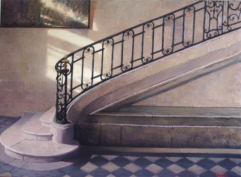 Staircase - The Royal Abbey of Chaalis SOLD